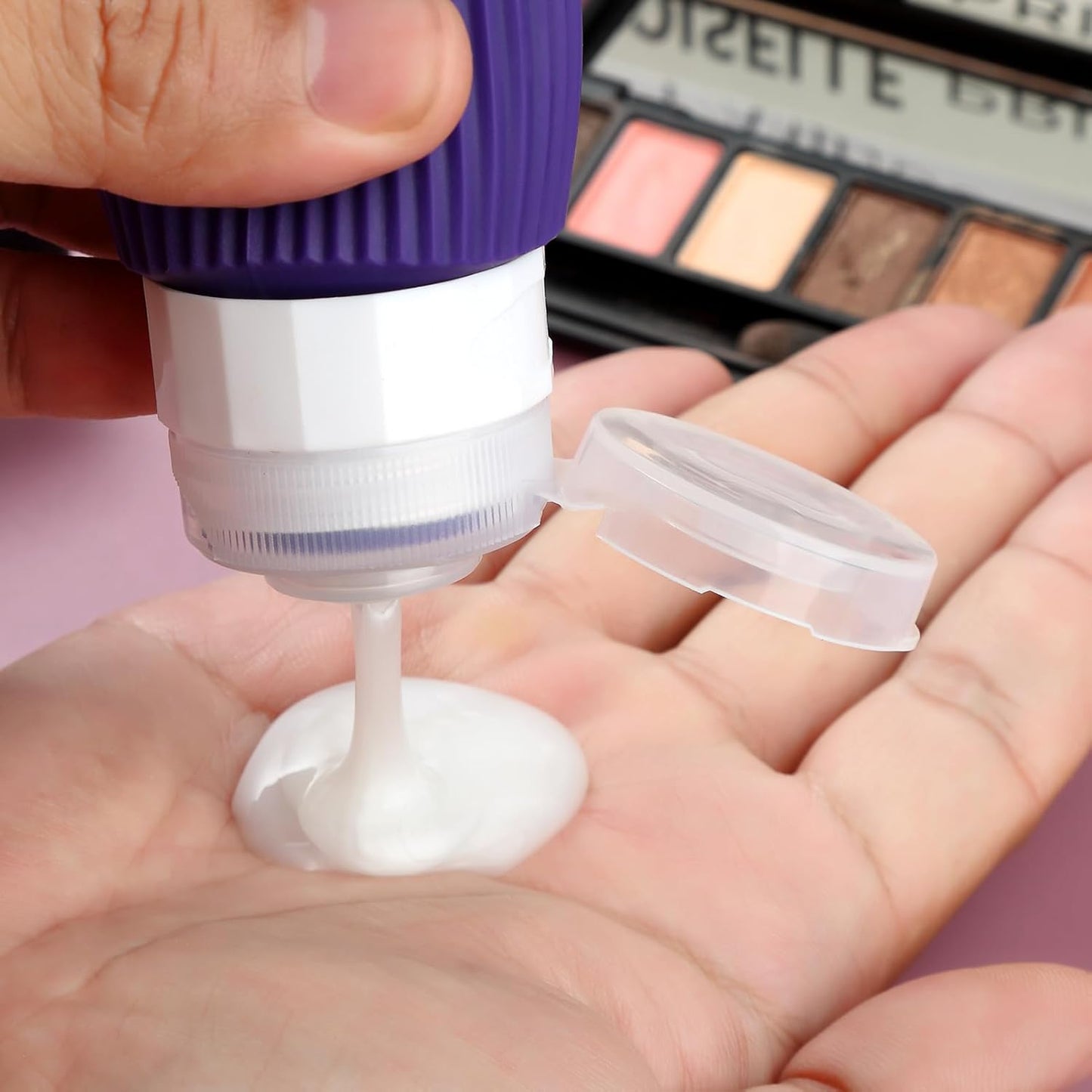 Travel Bottles for Toiletries, Tsa Approved 2oz Travel Bottles, BPA Free Leak Proof Travel Size Toiletry Containers, Refillable Travel Accessories with Toiletry Bag for Shampoo Liquid (4 Pack)