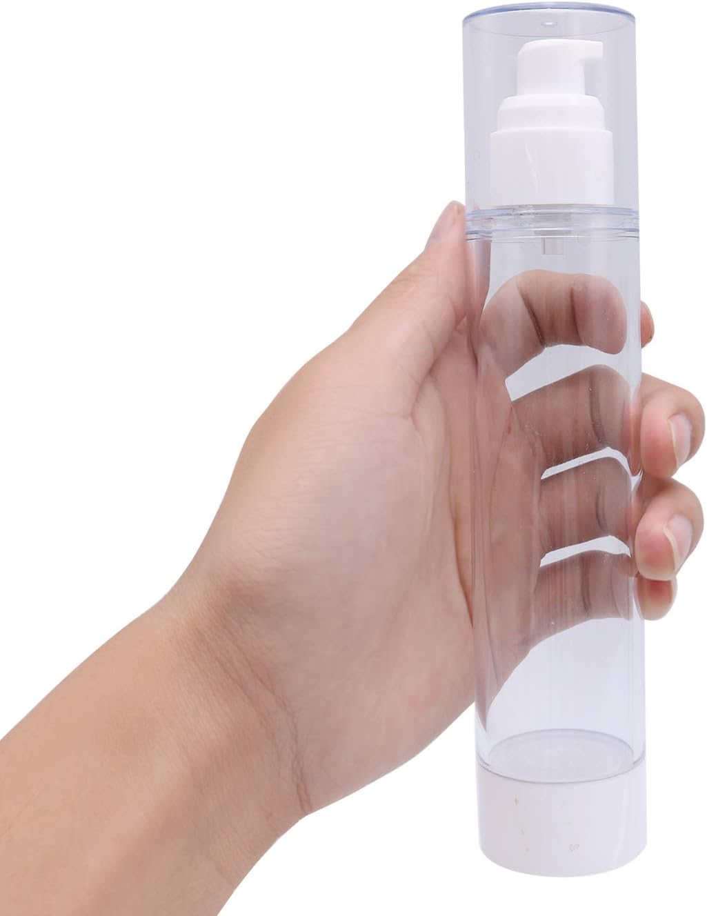 TRENDBOX 120ml / 4oz Airless Vaccum Pump Travel Bottles for Lotions, Cream - 12 Pack