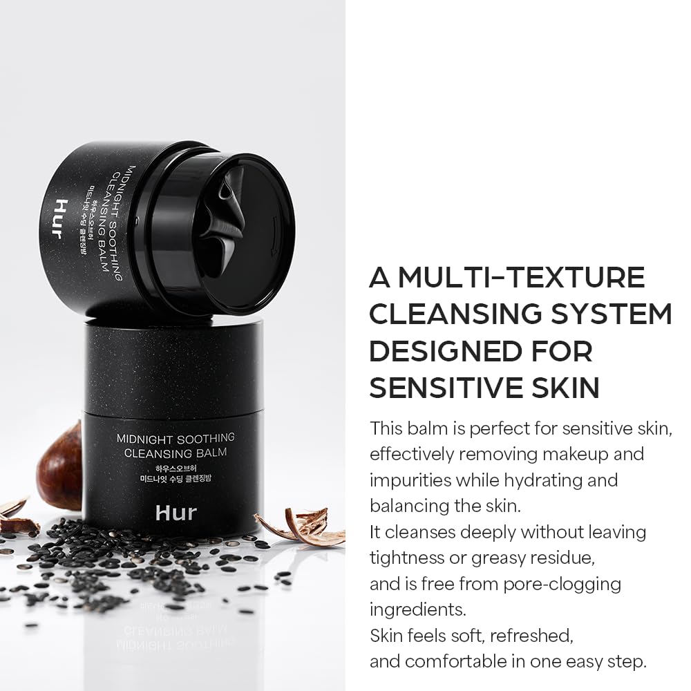 House of Hur Midnight Soothing Cleansing Balm | Hydrating & Calming Korean Skincare | 1.69fl.oz