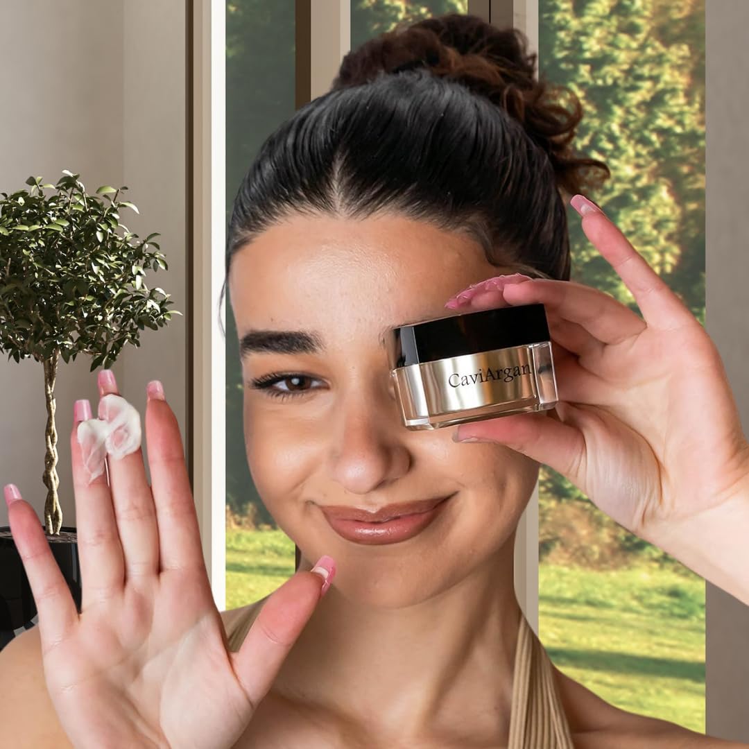 Essence Of Argan Caviargan Anti Aging Face Cream with Argan Oil, Matrixyl & Botanicals - Hydrating Face Moisturizer Wrinkle Cream - Anti-Aging Formulzza for Reducing Fine Lines and Dullness - 1 Fl Oz