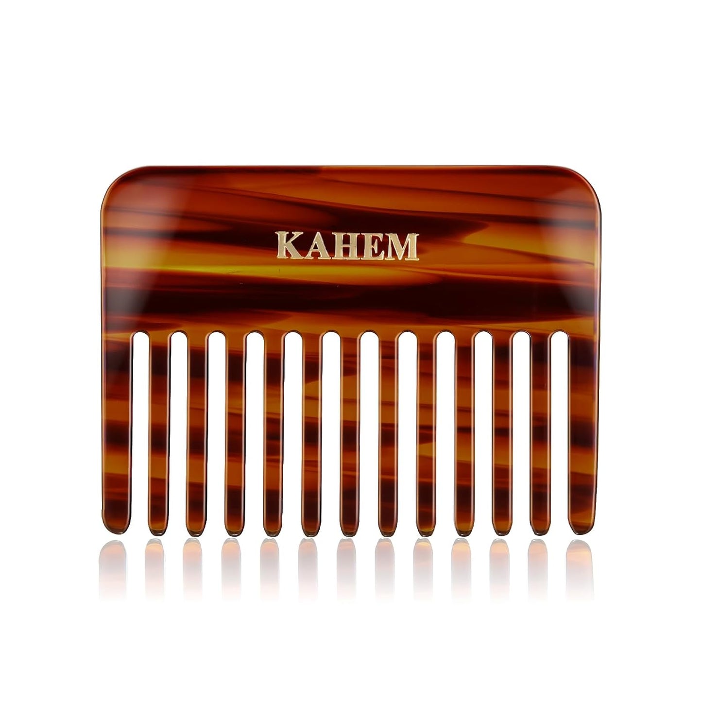 KAHEM Handmade Wide Tooth Comb for curly hair.Small Wide Tooth Comb for Long and short Hair Detangler Comb For Wet and Dry. Professional hair cutting combs-3.74Inch