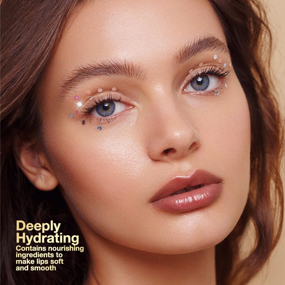 Honey Lipstick Tinted Lip Balm, Sheer Hydrating Lip Stain for All Skin Tones, Natural Lightweight Lips Gloss Makeup for Women, Vegan & Cruelty-Free