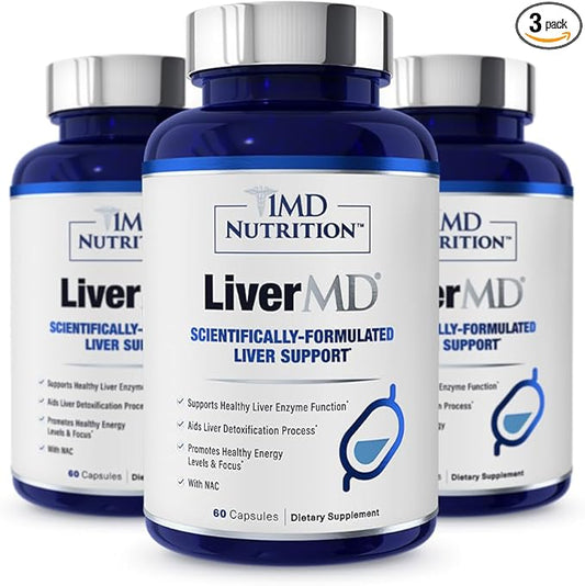 1MD LiverMD - Liver Support Supplement 180 Capsules (3-Pack)