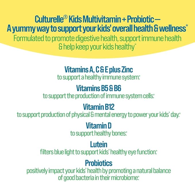 Culturelle Kids Probiotic Gummies for Ages 2+ 60 Count