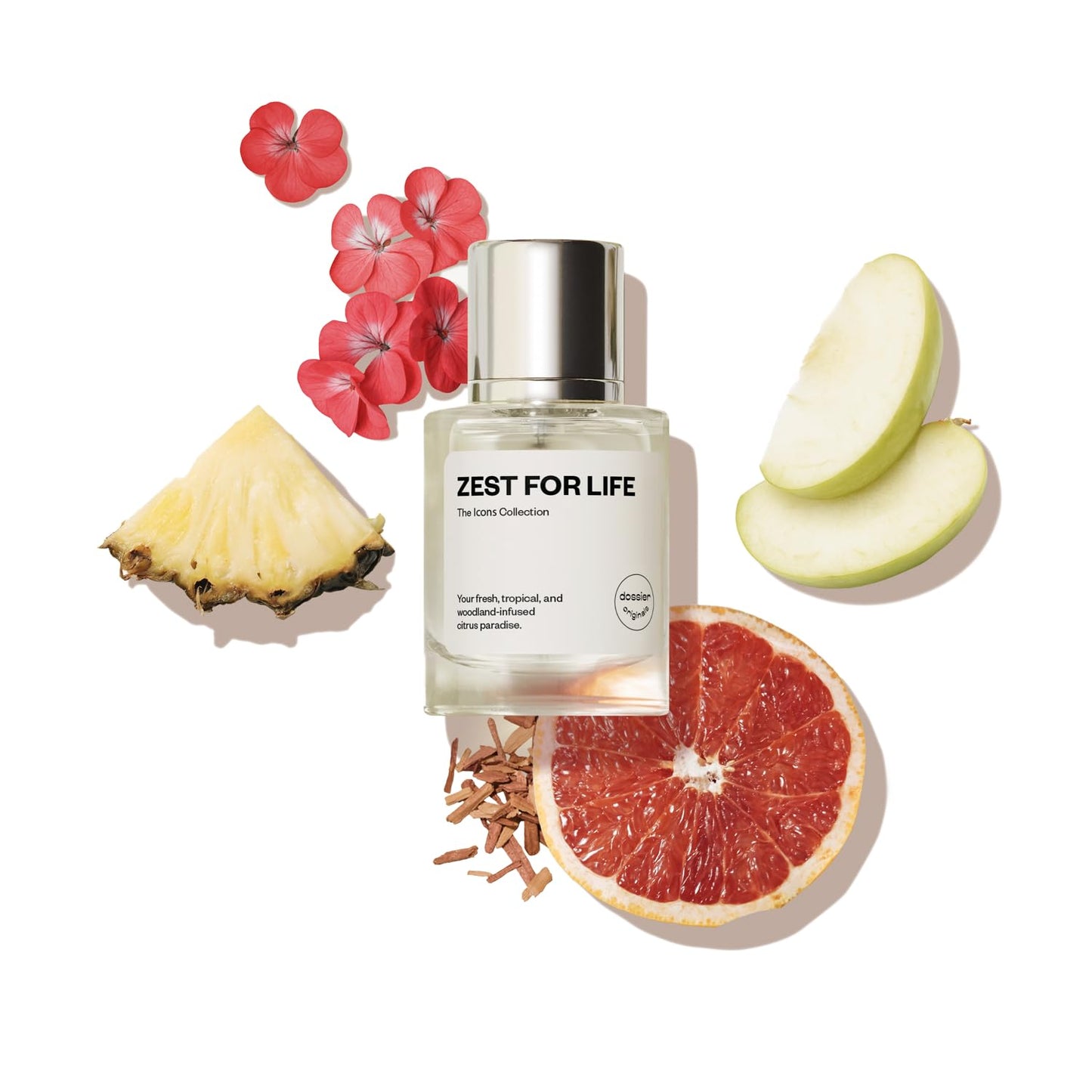 Dossier Original Eau de Parfum - Zest for Life - Unisex - 50 ML Long-lasting Perfume Crafted in France