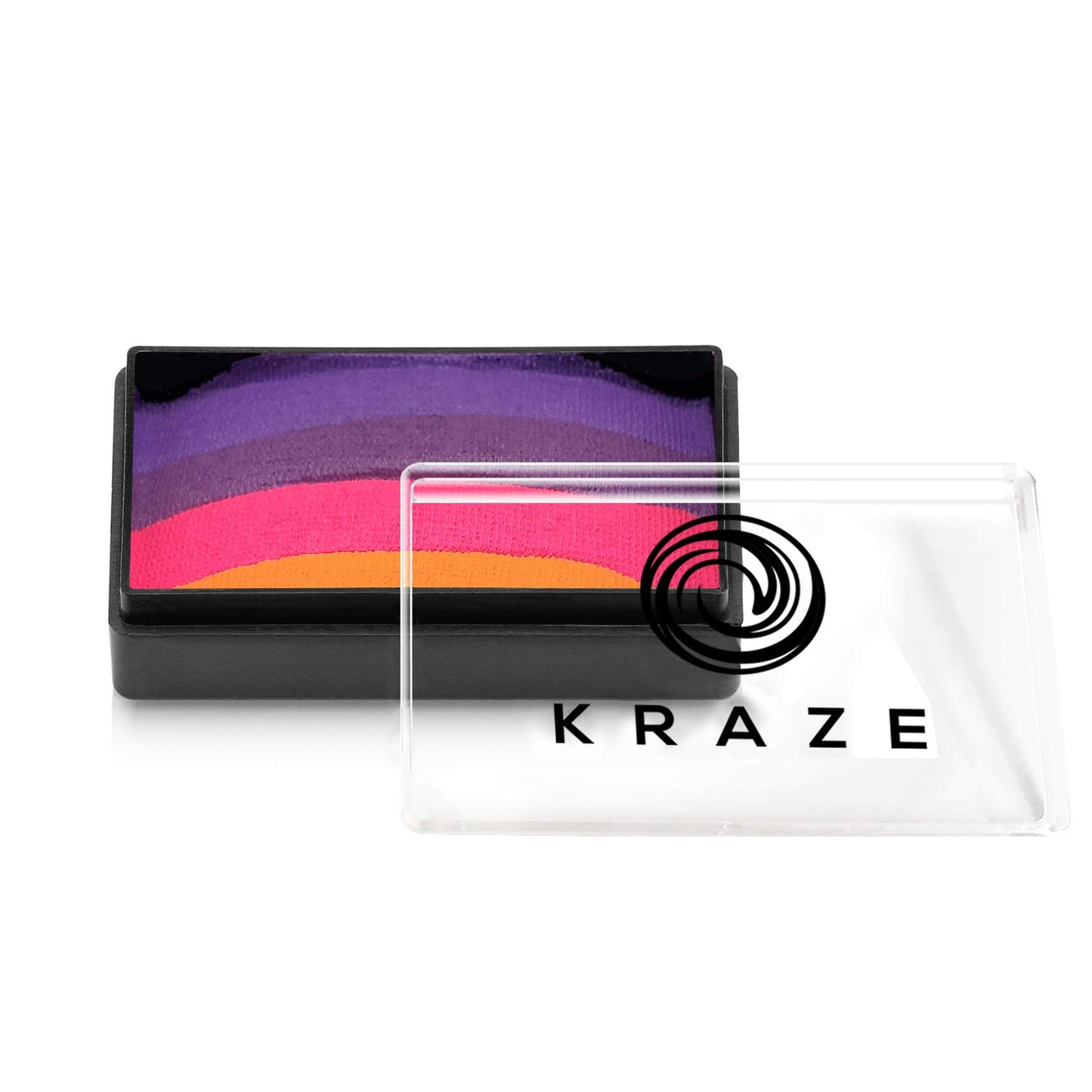 Kraze FX Dome Stroke - Cheer (25 gm), Professional 1-Stroke Split Cake, Hypoallergenic, Non-Toxic, Water Activated Face & Body Painting Makeup Supplies for Sensitive Skin, Kid Safe, Adults