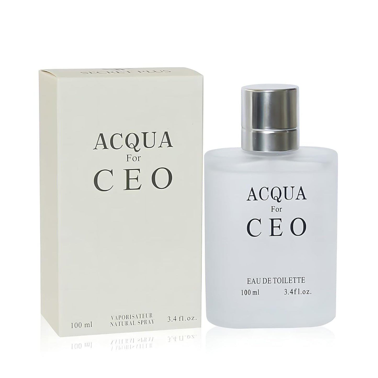 AQUA FOR CEO, Eau De Toilette Spray Perfume, Fragrance For Men- Daywear, Casual Daily Cologne Set With Deluxe Suede Pouch- 3.4 Oz Bottle- Ideal EDT Beauty Gift For Birthday, Anniversary