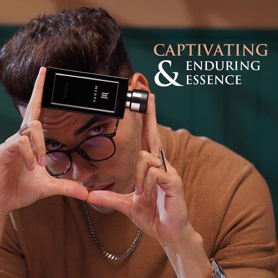 Merve Intense Premium Long Lasting Fragrance Luxury Scent For Men | Citrus, Fruity, Amber