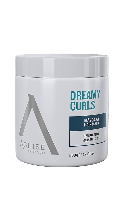 agilise - Dreamy Curls Hair Mask - Curl Hydrating Masks for Wavy and Coily Hair Care - VEGAN, Vegetal Keratin, Argan & Coconut Oil, Shea Butter - 17.6fl.oz/500g