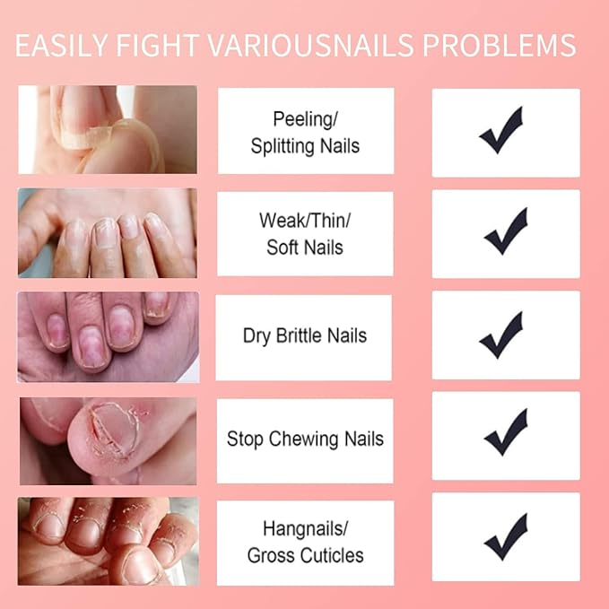 Cuticle Oil, Nail Growth Oil Natural Blend of Jojoba, Vitamin E Nail Cuticle Oil for Repairs Cuticles Overnight Moisturizes and Strengthens Nails Cuticles 2 x 0.92 oz Orange & Rose