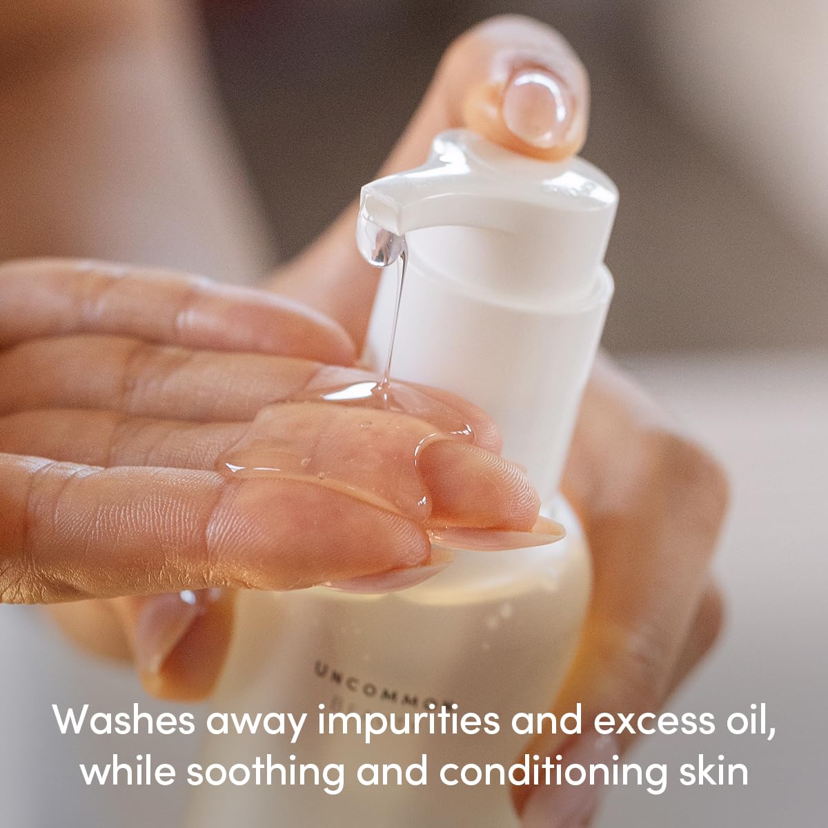 Uncommon Beauty Jelly Cleanser - Daily Gentle Face Wash and Makeup Remover with Aloe Vera Gel - All Skin Types, Vegan, Cruelty Free, Synthetic Fragrance Free, 5.07 FL OZ