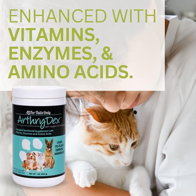 YOUNGEVITY Arthrydex Complete Nutritional Supplement | Vitamins Probiotics Enzymes | Pets Healthy Bones & Joints -1 lb Canister (Pack of 2)