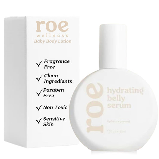 Roe Wellness Stretch Mark Belly Serum/Oil for Sensitive Skin with Long and Short-term Hydration, Increases Skin Elasticity and Firmness Reduce Stretch Marks (Belly Serum)