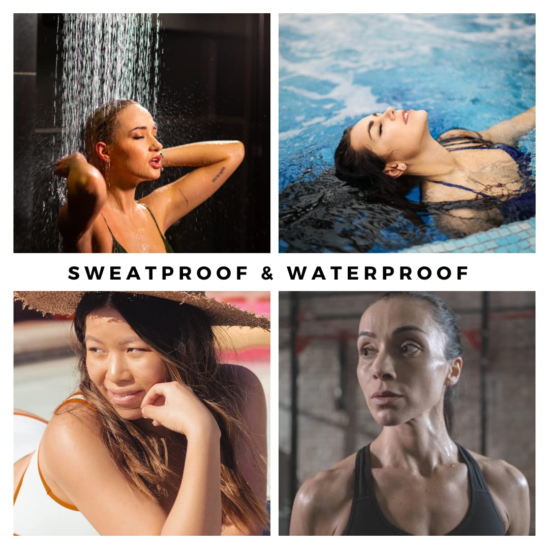 Bliss and Beyond USA | Waterproof Eyebrow Tattoo Stickers. A real hair stroke look. Hair replacement without surgery. Solution for hair loss. Bushy Tinted eyebrow tattoos. (New Miami, Dark Brown)