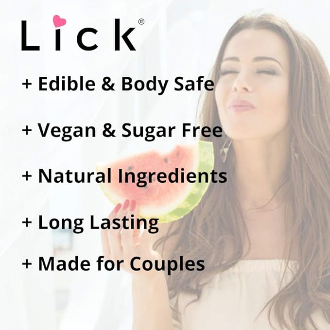 Watermelon Flavored Massage Oil for Couples – Edible Massaging Lotion with Vitamin E, Sweet Almond and Coconut Oil is Non Sticky and Gentle on Skin – Natural, Relaxing and Vegan (4 oz)