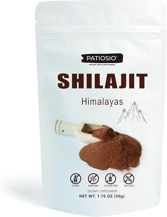 Shilajit Pure Himalayan Shilajit Powder - 200 Servings, with 50% Fulvic Acid and Trace Minerals, Enhanced Energy, Immune Support, Supplements for Men & Women, 1.76oz (50g)