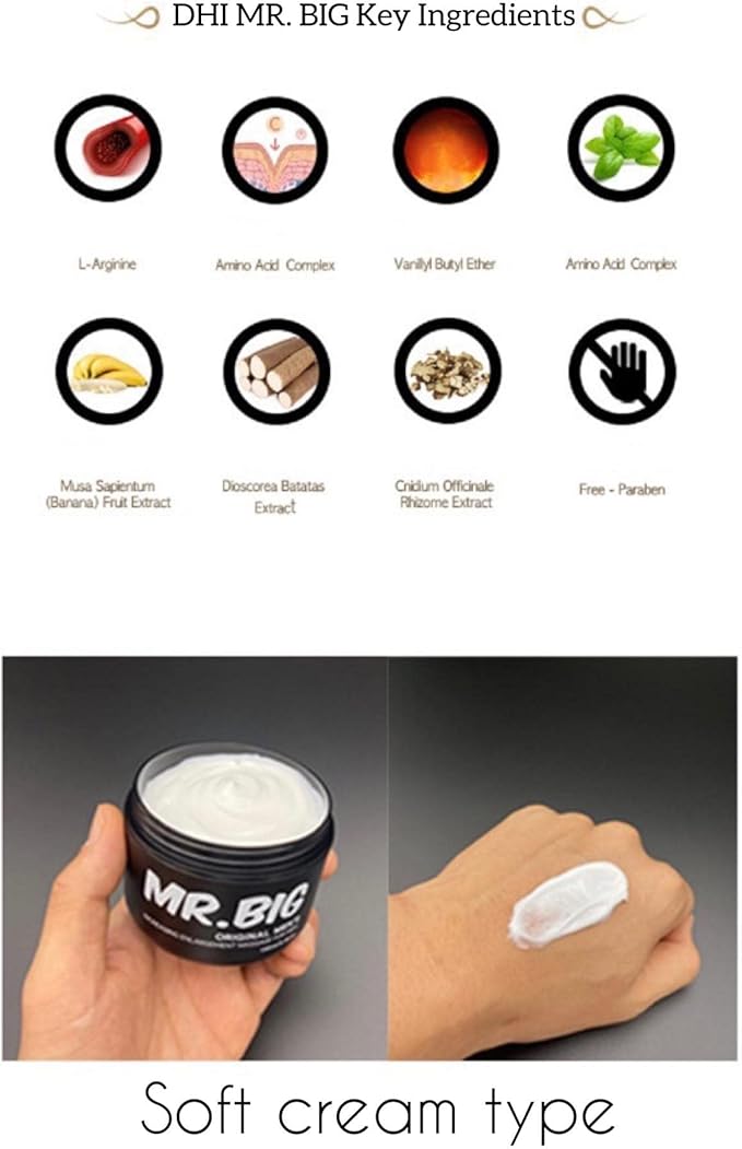 MR.Big Original Men's Massage Creme for Men 3.4fl.oz