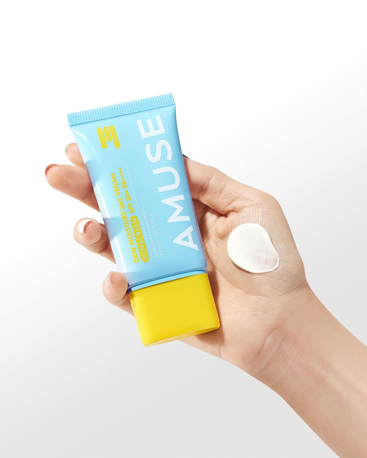 Amuse SEOUL 365 Vegan Moisturizing Cream | Lightweight, Non-Sticky Facial Lotion, Glow Finish (40ml)