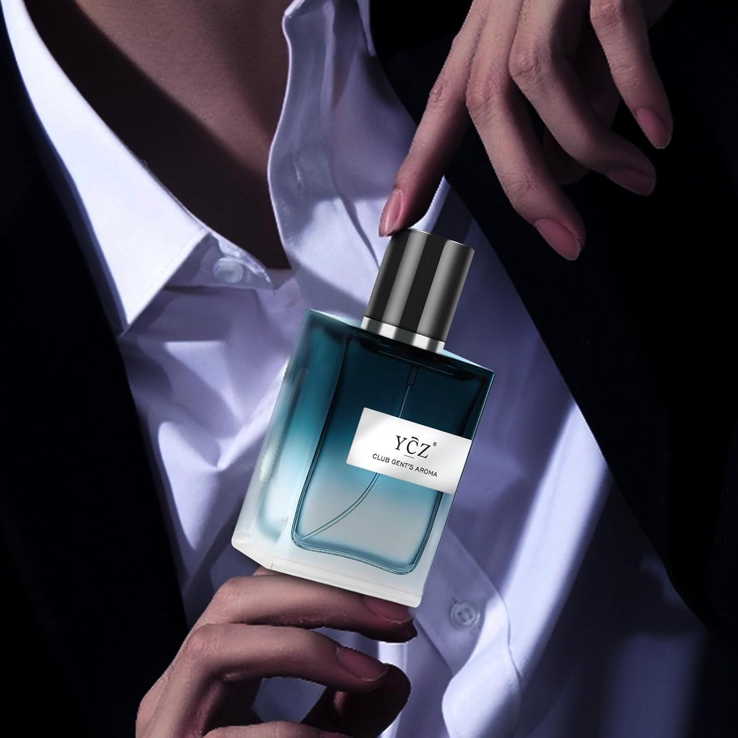 Ycz CLUB GENT'S AROMA Perfume Men, Eau de Parfum Spray, Nightclub Essential Long-Lasting Fragrance, Men's Cologne with Aromatic Woody Notes of Mint, Lemon, Special Occasions Daily Elegance