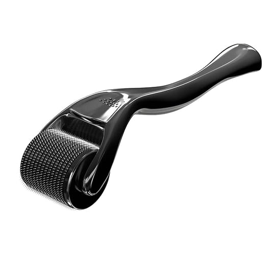 Beard Roller Microneedle Roller 540 Stainless Steel Micro Needling Roller Microneedling Roller for Hair Body Home Use (Black)