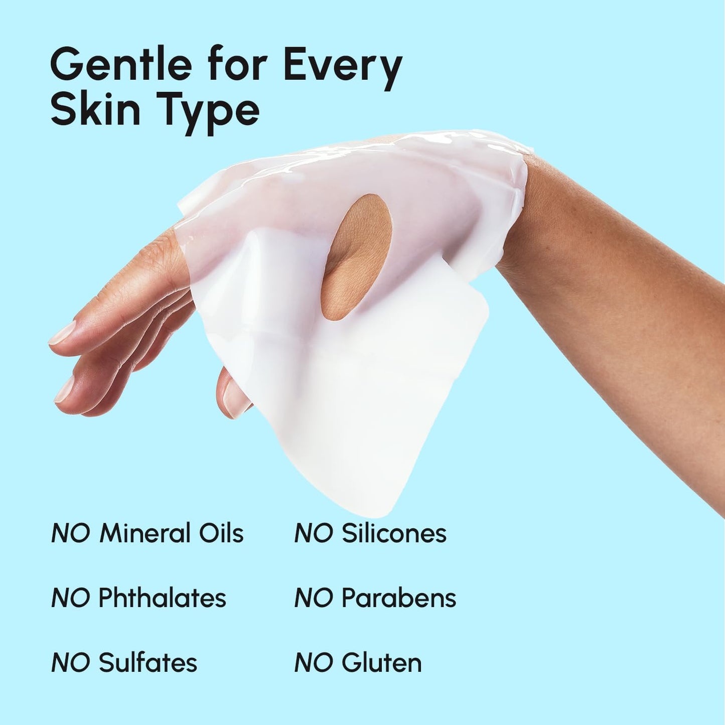 MAREE Hydrogel Collagen Facial Mask with Hyaluronic Acid — Hydrating Face Masks Skincare — Niacinamide, Amino Acids & Red Algae Extract — Facial Masks For Women — Mascarillas Para La Cara — 4 Count