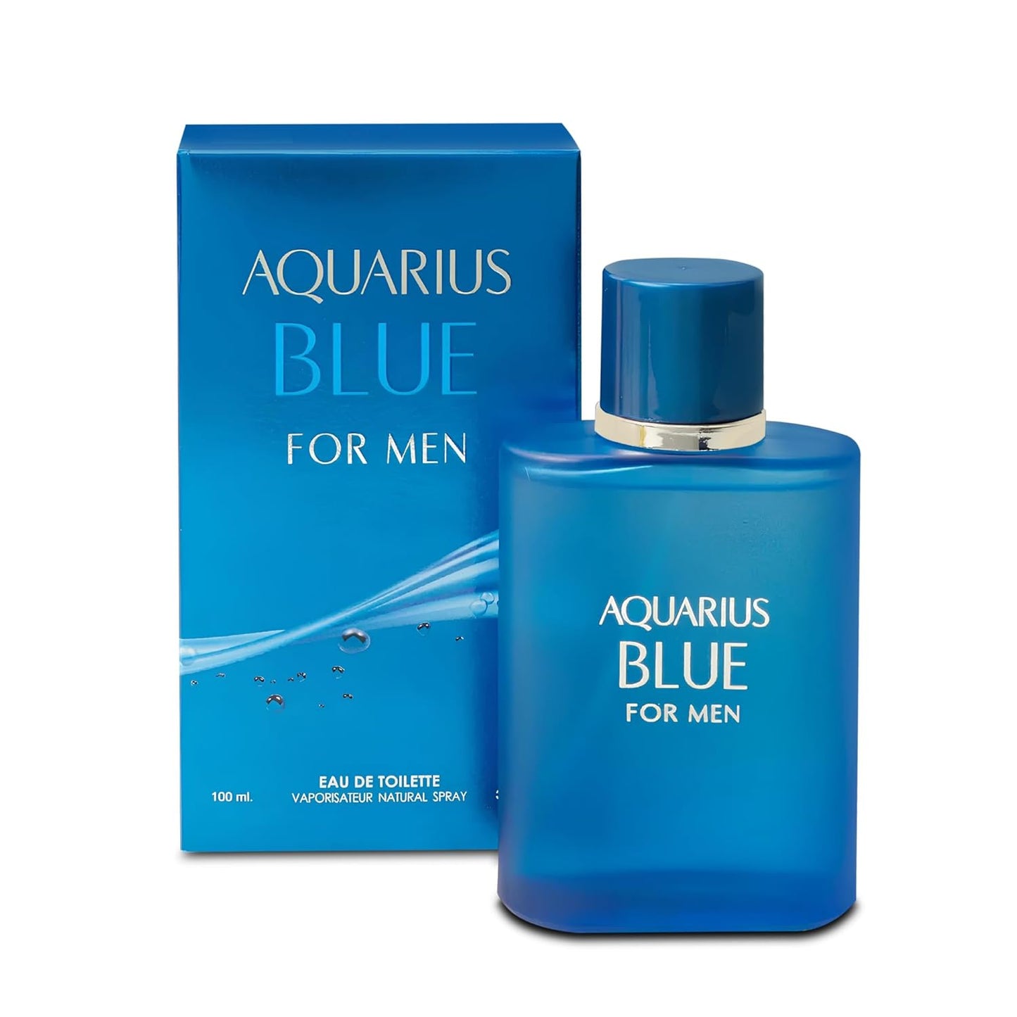 Men's Cologne Aquari Blue- Eau De Toilette Spray Perfume Fresh Scent 3.4 Fl Oz Daily Used