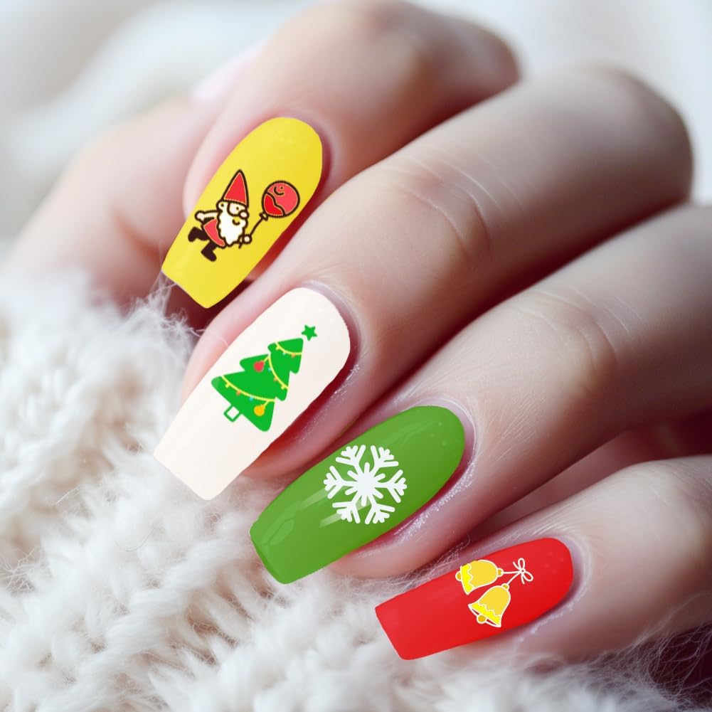 3Pcs Holiday Nail Stamping Plate Set Christmas Halloween Nail Stamp Templates Easter St. Patrick's Day Metal Reusable Tools with Stamper Scraper for Manicure Printing