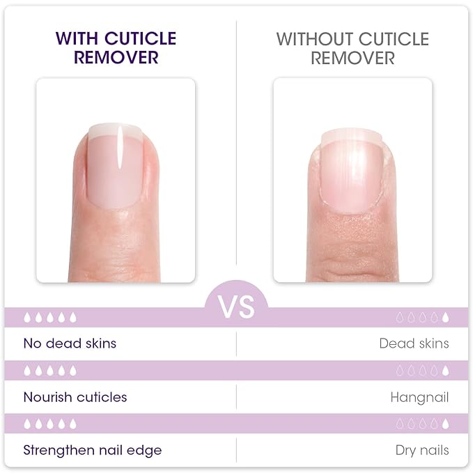 GELLEN Cuticle Remover Instant Nail Cuticle Softener with Shea Butter Moisturizing Professional Cuticle Cream Removes Dry Dead Skin Overgrown Cuticles Nail Care Treatment Supplies