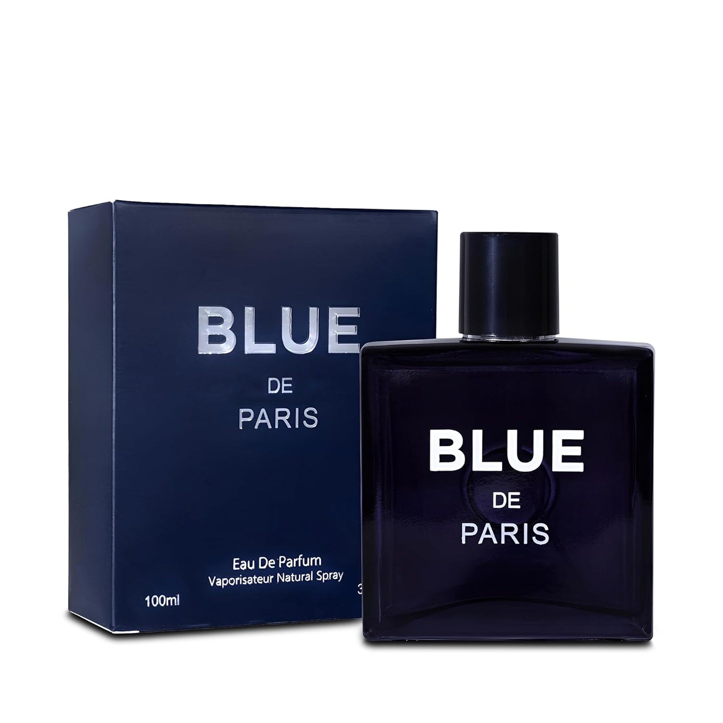 Blue De Paris Men Perfume Cologne for Men Natural Spray Masculine Scent Wonderful Fragrance Gift Eau De Parfum for Daily Use 3.4 Fluid Ounce
