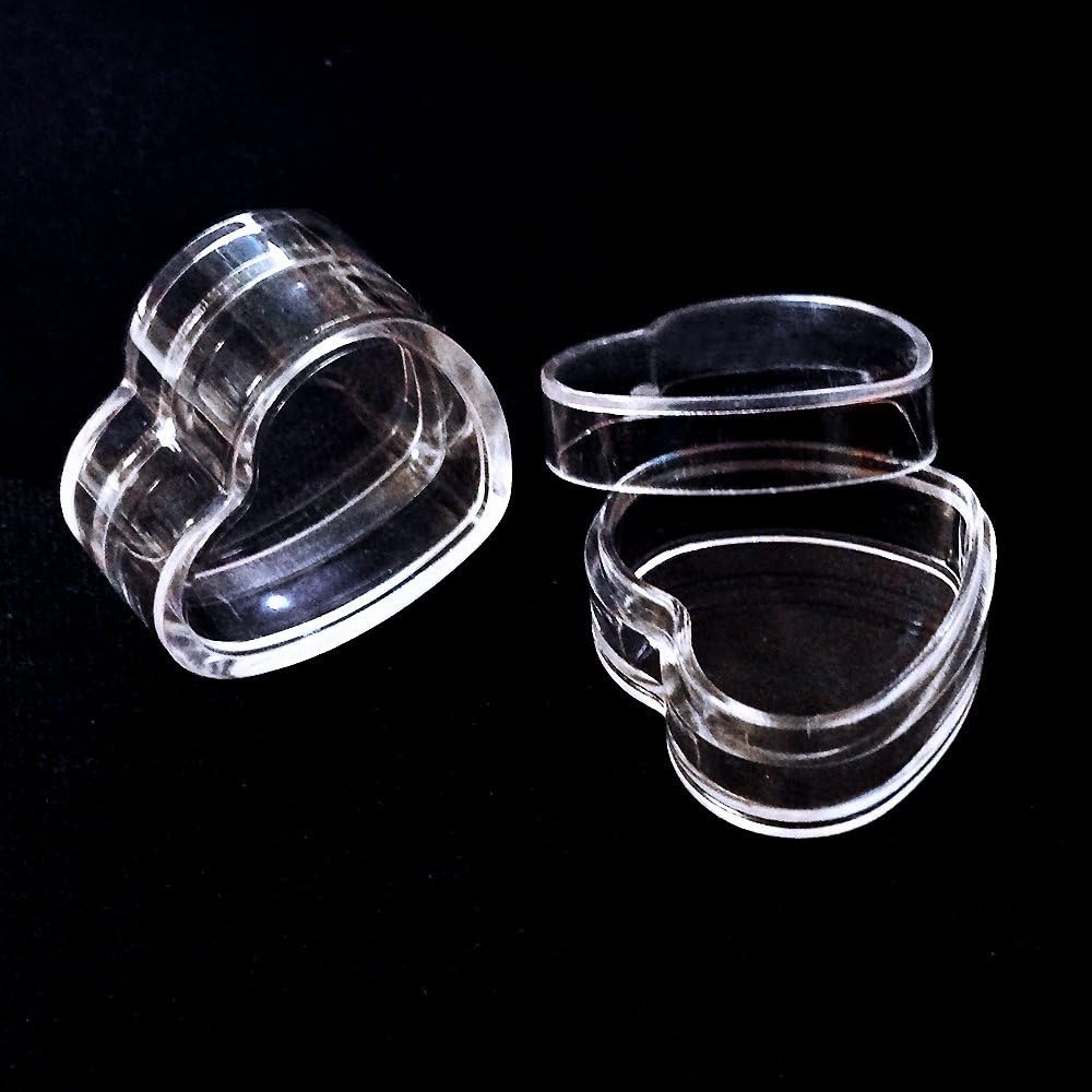 100Pcs 4ml Empty Plastic Cosmetic New Clear Refillable Plastic Heart Shape Pot Jars Bottles Make up Cosmetic Containers with Lids for Face Cream Lotion Eye Shadow Lip Balm