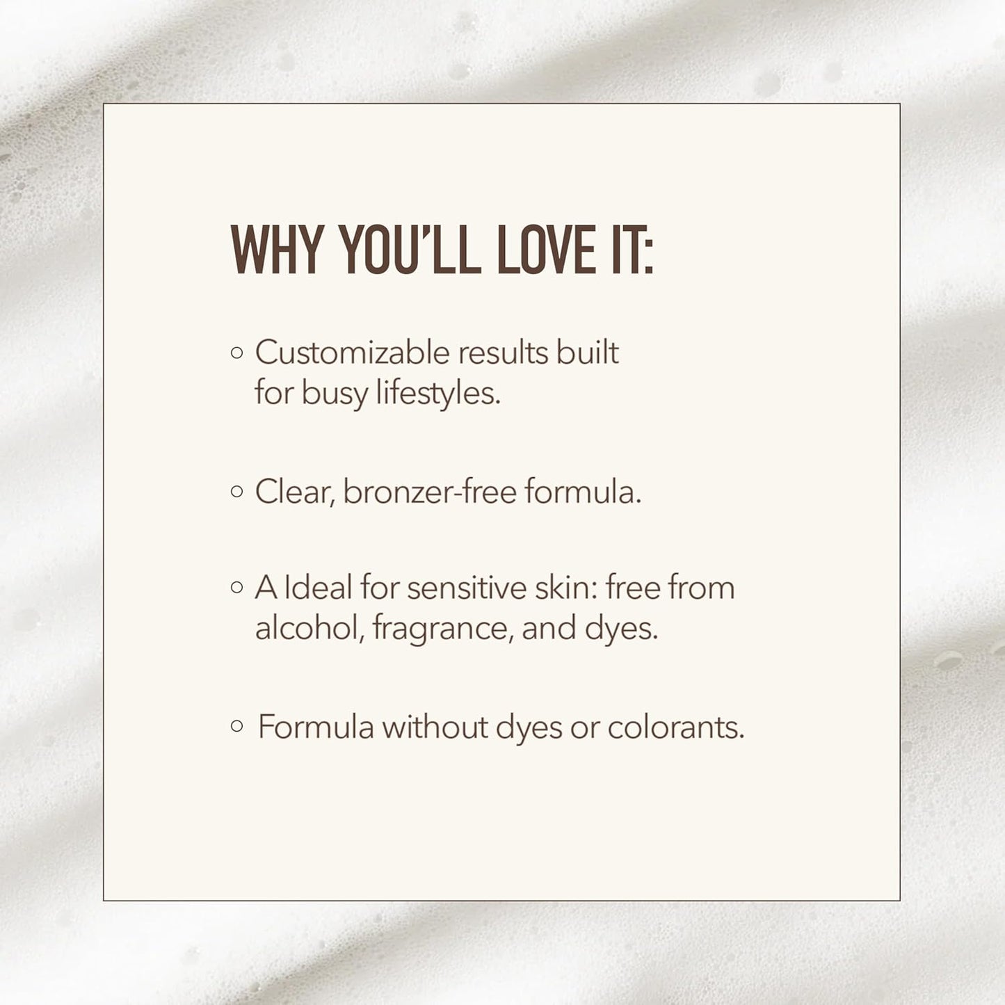 Nuda Cloudfoam Self Tanning Water Mousse, Fast Drying, Streak Free Self Tanner, Water Based Formula, Transfer Free, Hydrating Self Tanner, Fragrance Free, Organic, Vegan, Medium to Dark, 6.4 Oz