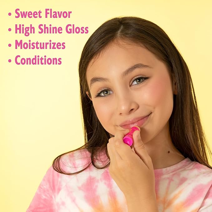 Lip Smacker So Kiss-A-Balm, Delightfully Sweet & Fruity Lip Balm – Moisturizing & Hydrating with a Sheer Glossy Finish, Fun & Collectible Lip Care - Strawberry