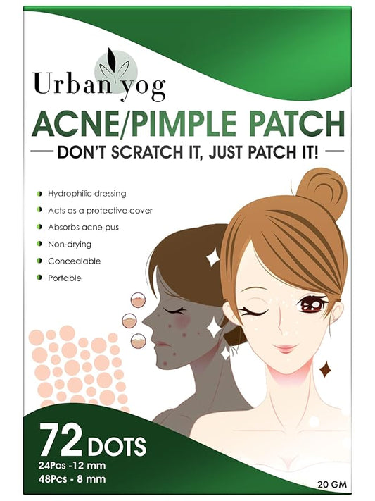 Acne Pimple Patch - 72 Invisible Facial Stickers cover with 100 Hydrocolloid, overnight Pimple - Acne Absorbing patch (Single)