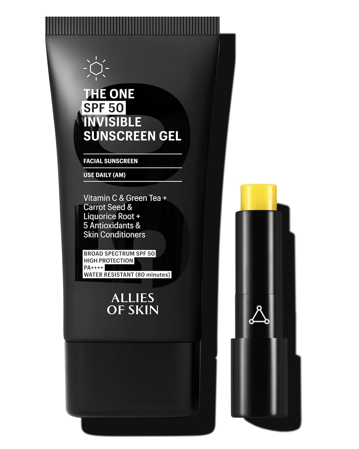 Allies of Skin Daily Face Sunscreen SPF 50 & Ceramide Repair Lip Balm | Hydrating Skincare for Sun Exposure | Dermatologist Tested Formulas For All Skin Types | (1.7 oz, 0.13 oz)