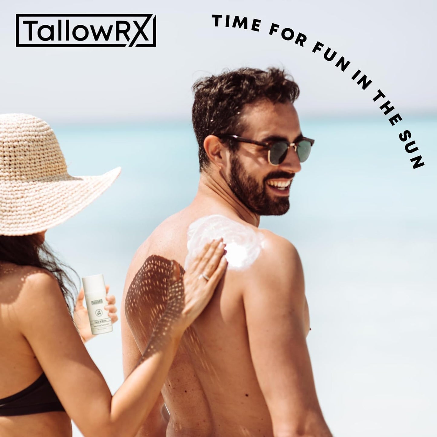 Tallow Sunscreen SPF 25 with Non Nano Zinc Oxide – Natural Mineral Sun Protection with Red Raspberry, Coconut Oil & Vit E – Reef Safe, Non Toxic & Moisturizing Sunblock for Face & Body – 3.4 oz