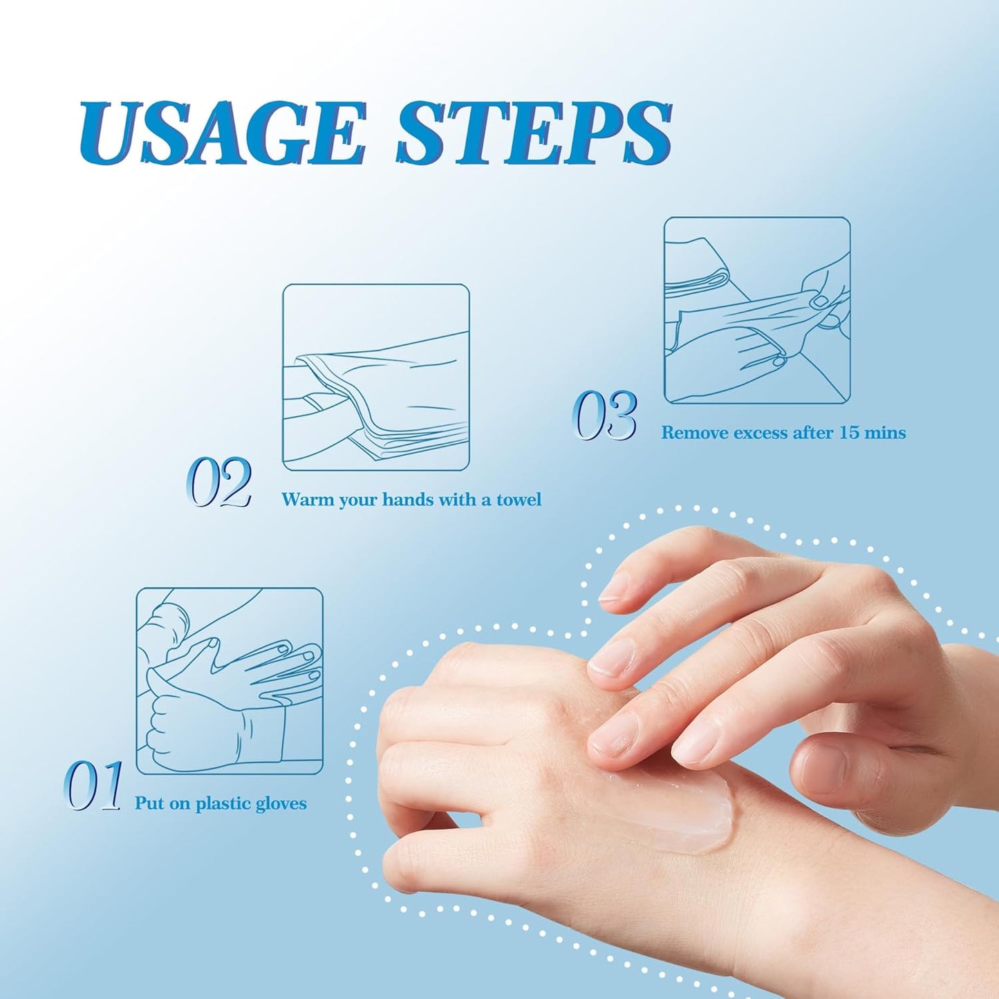 Cold Paraffin Wax Hand and Feet Nourishing Cream - No Heat Needed - Shea Butter Cuticle Care Balm - Coconut Scent - at Home Spa Results Without Melting Kits