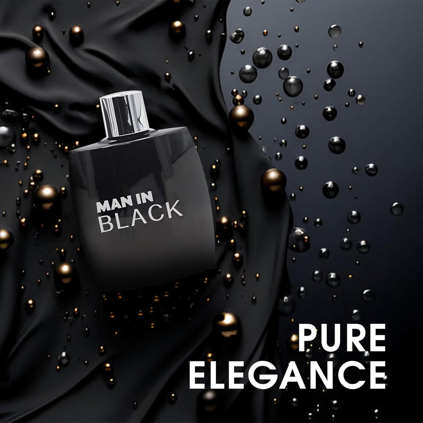 Man in Black Men's Perfume – Bold & Intense Fragrance with Spicy, Woody, and Amber Notes – Long Lasting Scent for Confident,Sophisticated Men