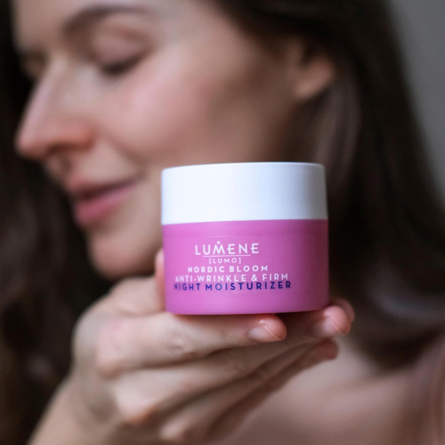 Lumene Nordic Bloom [Lumo] Anti-Wrinkle & Firm Night Moisturizer - Hydrating Face Moisturizer for Visibly Radiant & Smooth Skin - Formulated with Pre-Retinol Complex + Lingonberry Extract (1.7 oz)