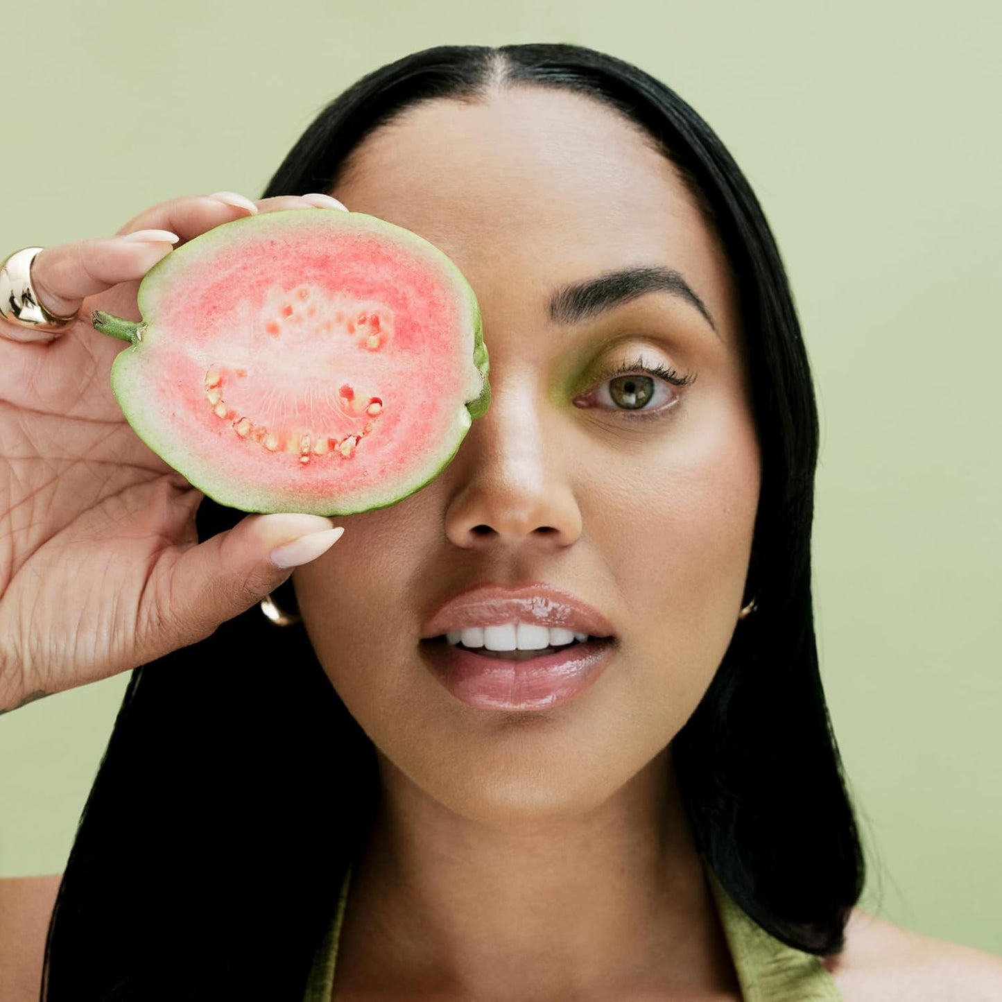 SWEET JULY SKIN Lip Treatment - Hydrating & Plumping Lip Balm with a Lip Peptide and Antioxidant Fruit Oils, Smooths & Softens, Vegan, Clean, 0.5 oz (Guava)