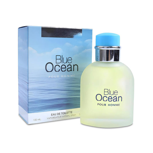 Blue Ocean Men Cologne Fresh Scent Eau De Toilette Spray, Fragrance For Men Long-Lasting Cologne Choice For Daily Wear Elegant 100ml Bottle