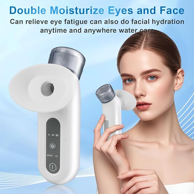 Eye Steamer for Dry Eye, Portable Eye Steam Sprayer, Heated Mist for Dry Eye Relief, Moisturizing Eye Treatment, Mini Soothing Steamer for Eye Care