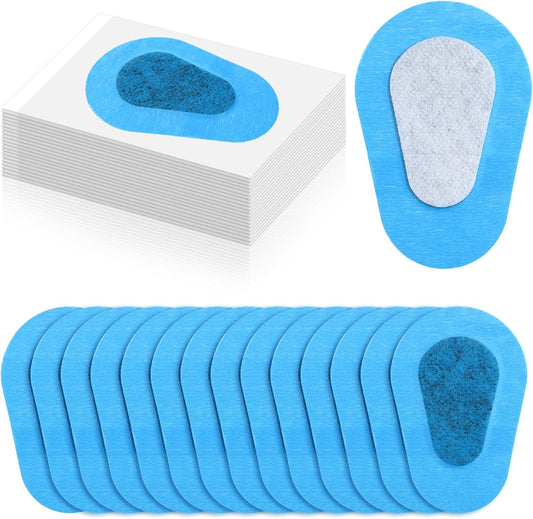 Panitay 40 Pcs Adhesive Eye Patches for Adults Disposable Breathable Medical Eye Patch for Amblyopia Lazy Latex Free Adhesive Bandages for Men(3 x 2 Inch,Blue)