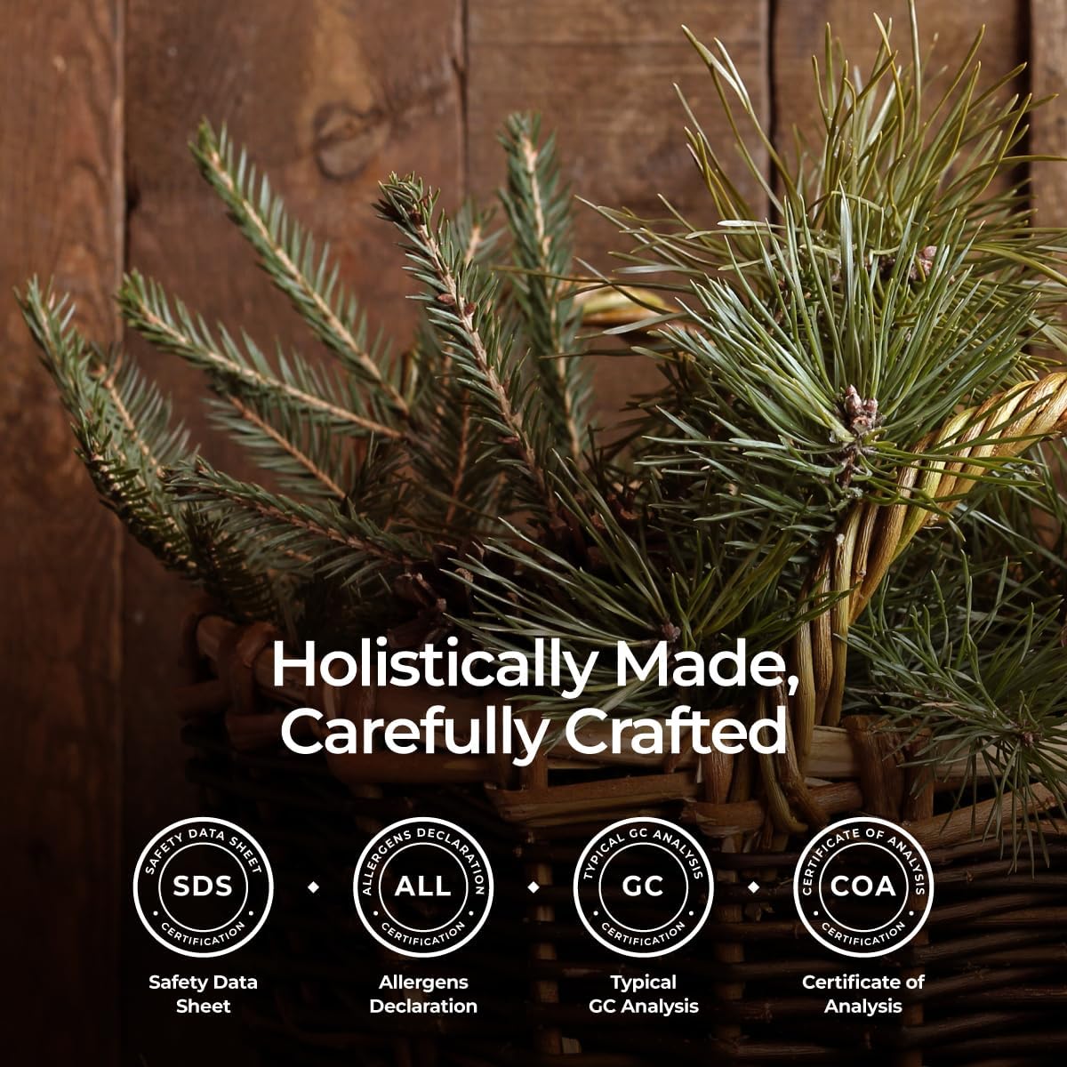 Gya Labs Organic Pine Needle Essential Oil - 0.34 Fl Oz - for Skin, Hair, Diffuser, Aromatherapy, DIY Candle Making Scents