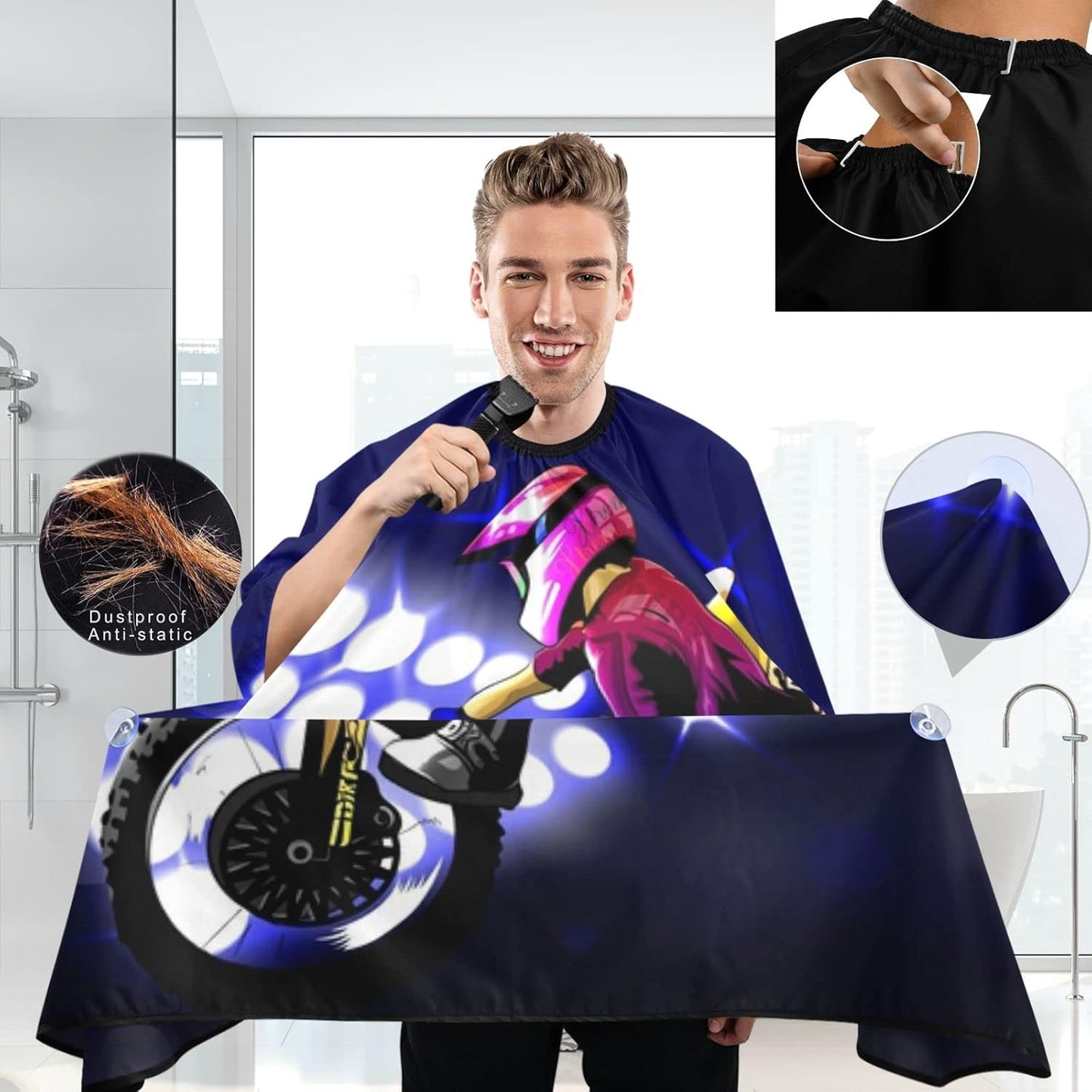 Stylish Barbershop Salon Barber Cape Haircut Cape Salon Apron Unisex Hair Cutting Apron for Men Women