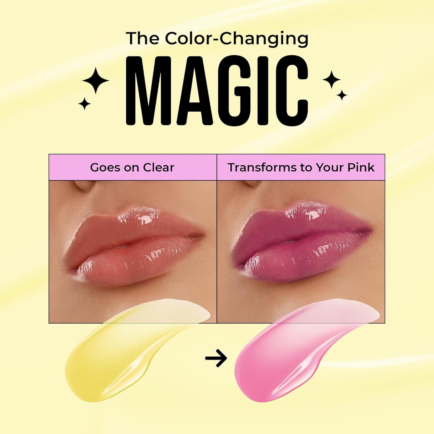 The Beauty Spy Yuli Color Changing Lip Oil | Hydrating Lip Gloss Korean | pH-Reactive Non Sticky Lip Gloss Formula With Argan Oil, Squalane, Shea Butter | Glass Shine Effect (Yuzu)