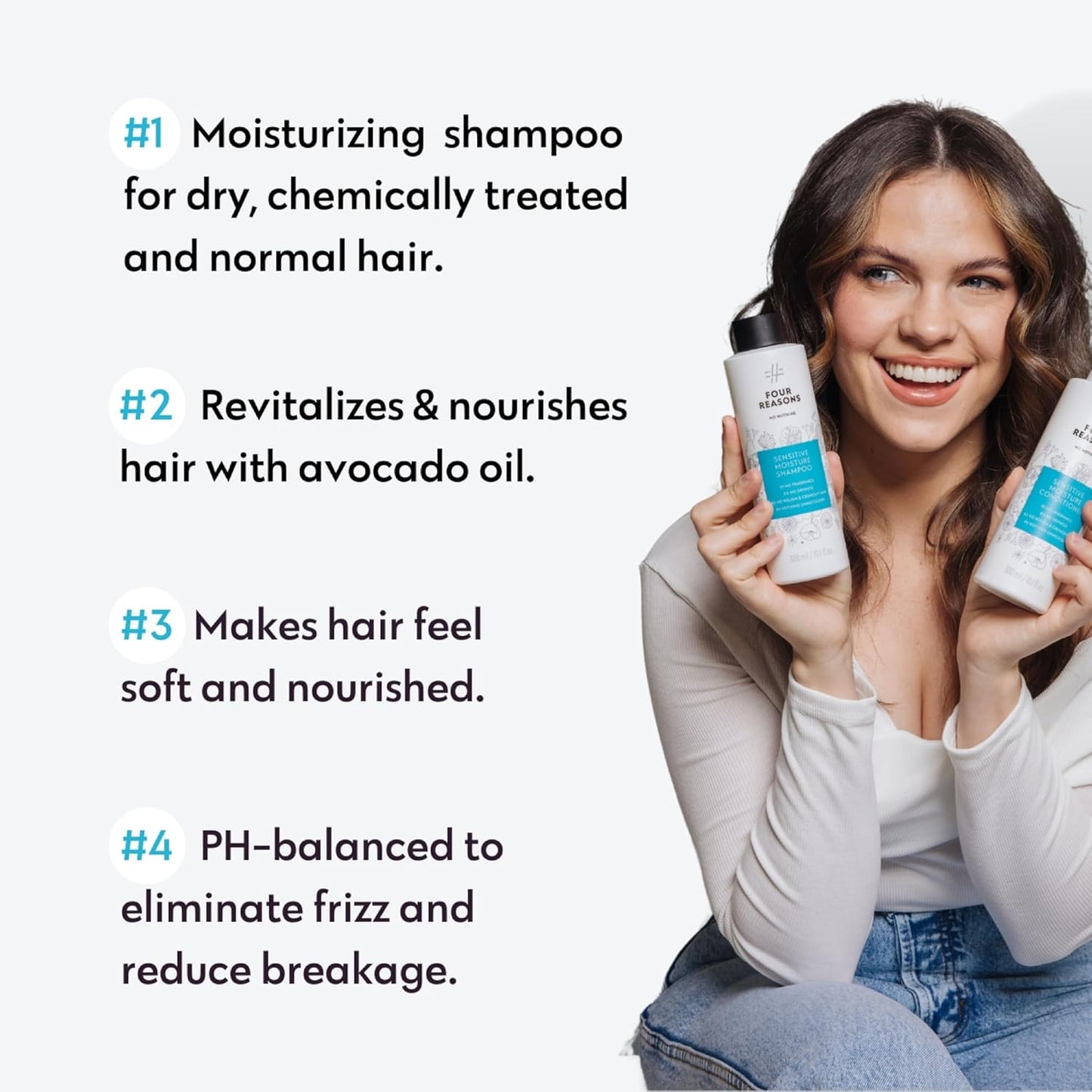 No Nothing Moisturizing Shampoo - Fragrance Free for Dry Hair and Sensitive Scalp - Hydrating, Hypoallergenic, Vegan, Paraben Free and Clear - 10.15oz