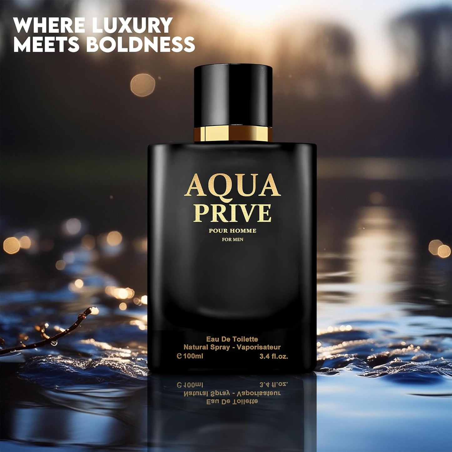 Cologne for Men Aqua Natural Spray Classic Long Lasting Scent Wonderful Fragrance Gift Eau De Toilette Men Perfume for Daily Use 3.4 Fluid Ounce