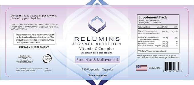 Relumins Advance Beauty Supplement Set – Collagen Drink, Glutathione Drink & Vitamin C 1000mg with Rose HIPS & Bioflavonoids, Hyaluronic Acid & CoQ10