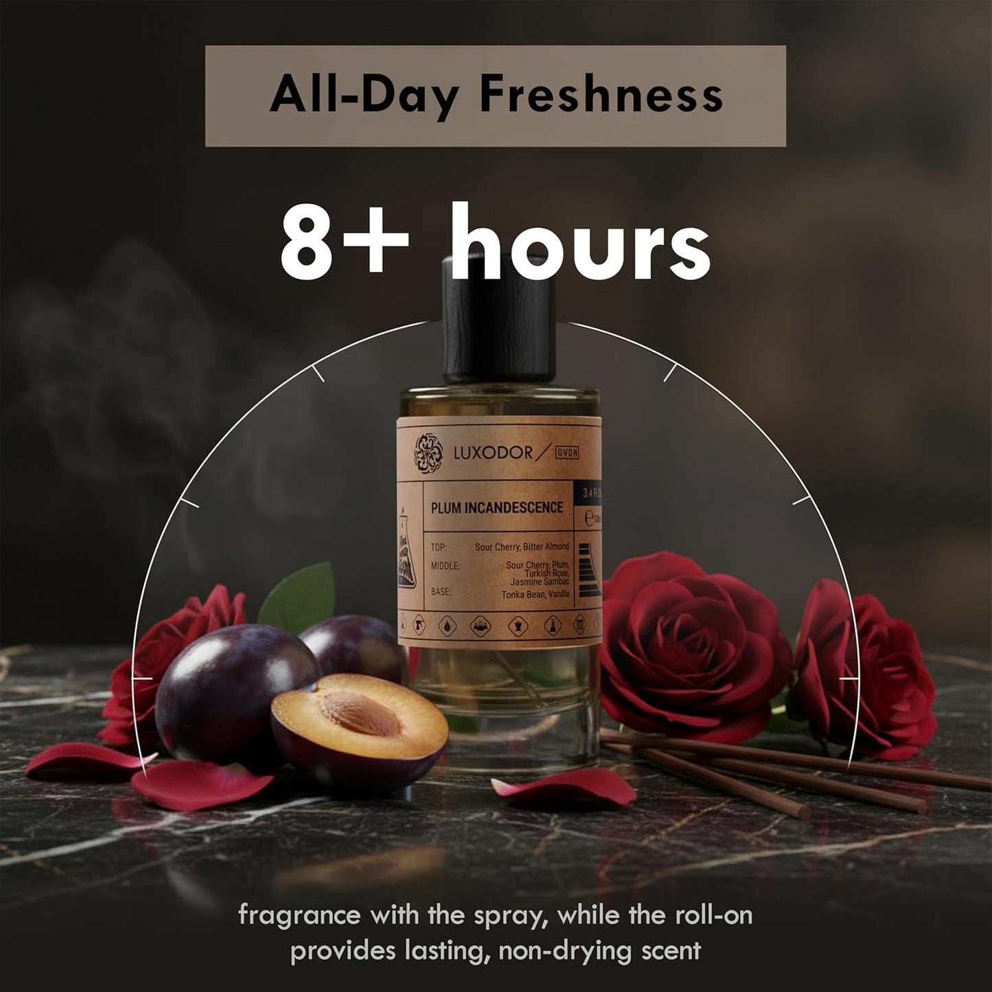 Plum Incandescence - Eau de Parfum - Inspired by T.F Lost Cherry - Unisex Fragrance Long-lasting 3.4 fl. oz (100ml)