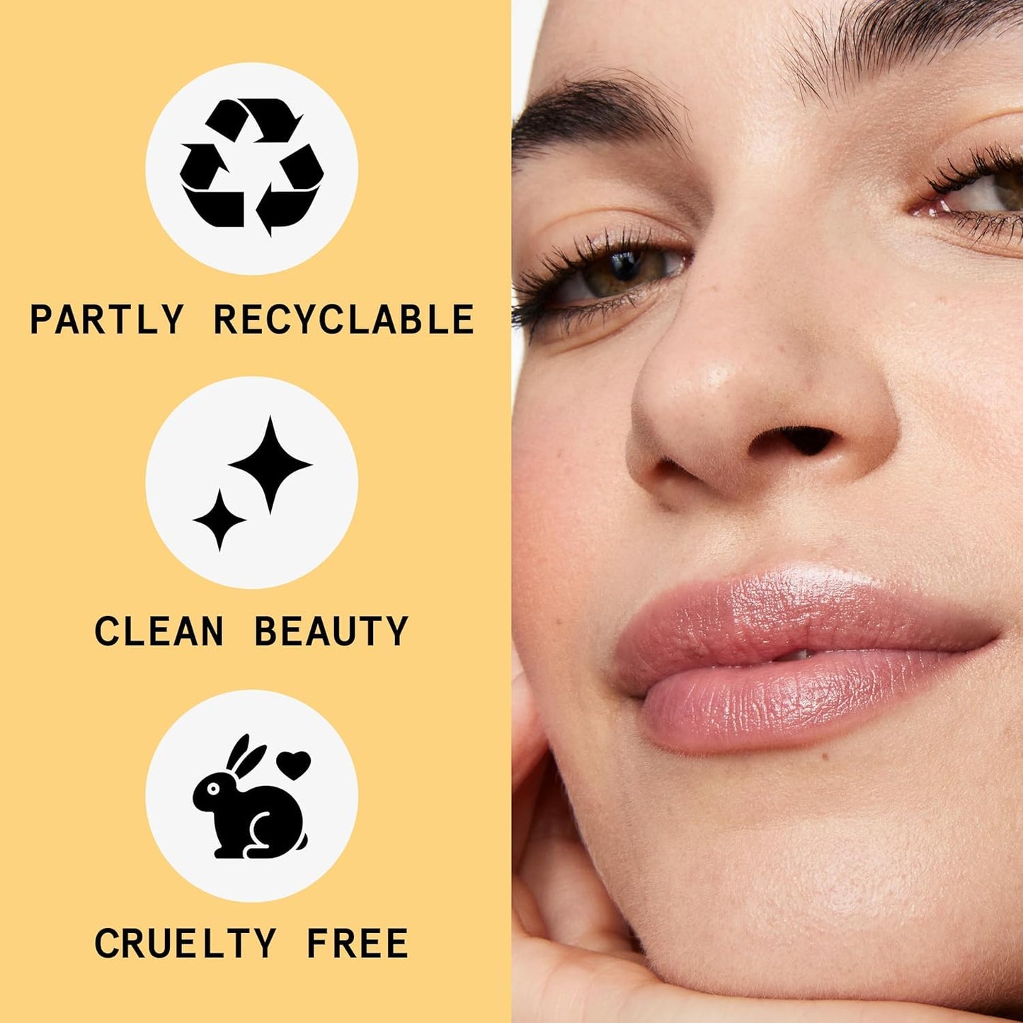 Beauty Pie Shine Up Luxe Lip Colour Balm Stick (Baby Bare) For Hydrating, Softening & Soothing Lips